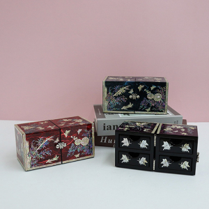 아름누리 매란국죽 자개 쌍합보석함