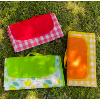 벨크로 손잡이 돗자리 매트 방수 체크 접이식 감성 휴대용