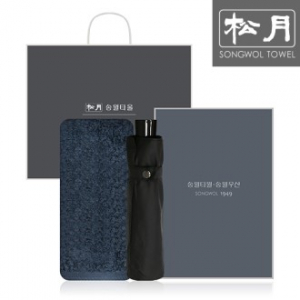 송월 SWU 3단 컬러무지 우산 1P + 항균180g 타올 1P