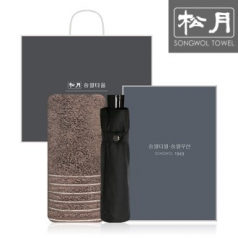송월 SWU 3단 컬러무지 우산 1P + 필라라인 타올 1P