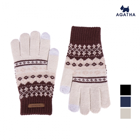 아가타 여성용 보헤미안 니트장갑 #2