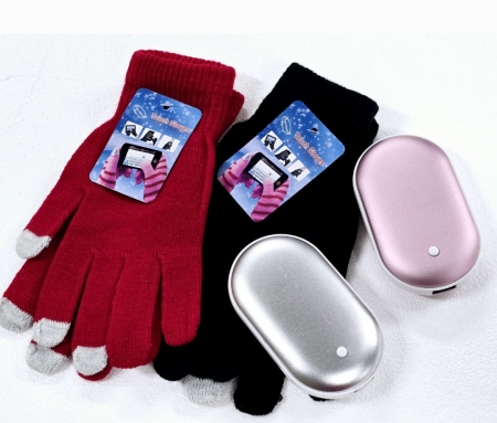 손난로 보조배터리+터치장갑 선물세트 방한용품 #2