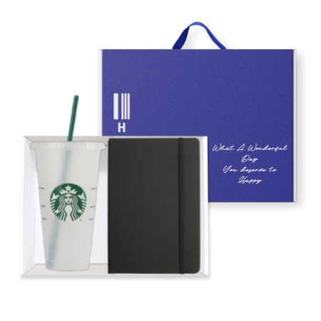 스타벅스 리유저블 벤티 하드커버 다이어리 (색상랜덤) 손잡이 기프트박스