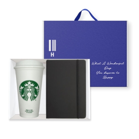 스타벅스 리유저블 하드커버다이어리 손잡이박스