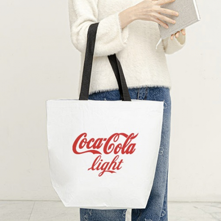 친환경 인증 R-PET 검정내피 고밀도 리유저블백 (중량 170g)(소,중,대) #2