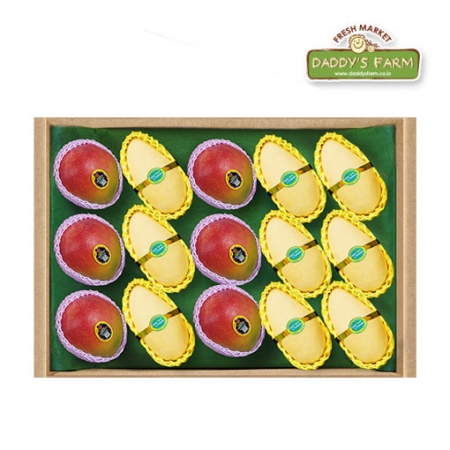 풍성한명절 AROYFARM 항공직송 혼합망고 태국, 애플 선물세트 15과 // 면세 #2