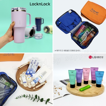 데일리17호 락앤락 메트로킹 대용량 텀블러 선물세트 LG미니스 홈파우치 카밀핸드크림 #5