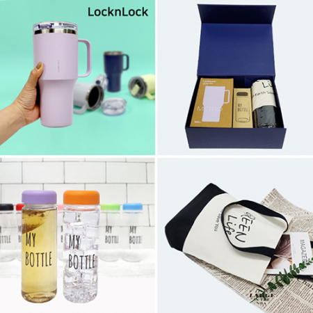 데일리16호 락앤락 메트로킹 대용량 텀블러 선물세트 보틀 에코백투톤 #5