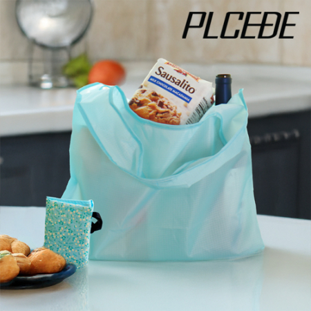 플씨드 꽃무늬 파우치 스카이 일체형 장바구니 #2