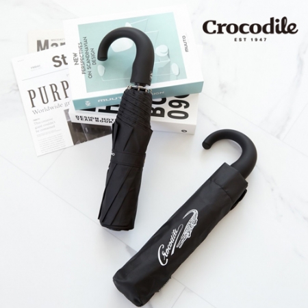 크로커다일 3단 60 블랙 베이직 곡자 완전자동 우산 #3