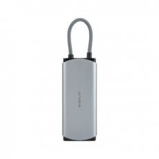 6 IN 1 멀티 USB허브 USB3.2 Gen2 10Gpbs HDMI RJ45 유선기가랜 PD 100W