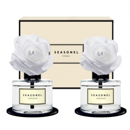 시즈넬 플라워 디퓨저 120ml x 2개입 화이트로즈 #2