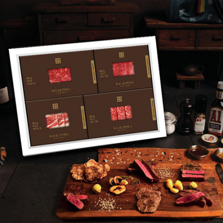 워커힐호텔 국내산 프리미엄 숙성한우 오마카세 4선 선물세트 꽃차삼보 #2
