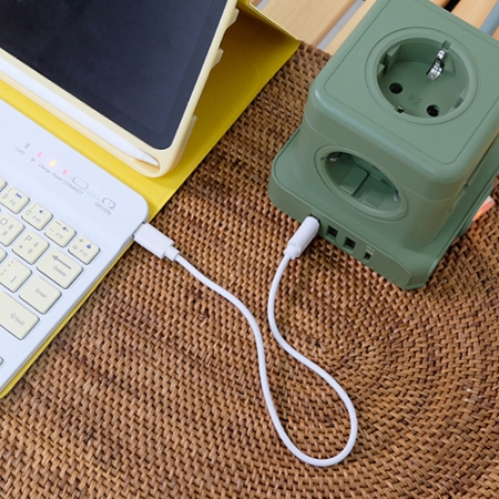 에코너 MT04 큐브 멀티탭 전선형 1.8m 5구, C타입, USB #7