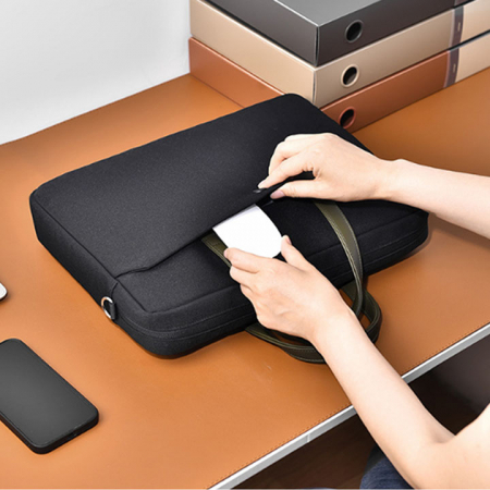 N041 투톤 노트북가방 맥북 그램 기념품 인쇄 주문제작 태블릿 파우치 서류 가방 #3