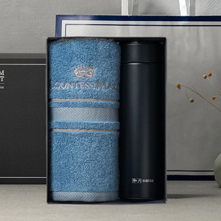 송월 프리미엄 선물 세트, 카운테스마라 센치40 1P + 스마트온도텀블러 500ml 1P #6