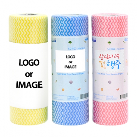 잘 닦여 편리한 판촉 위생 롤행주 50매 #2