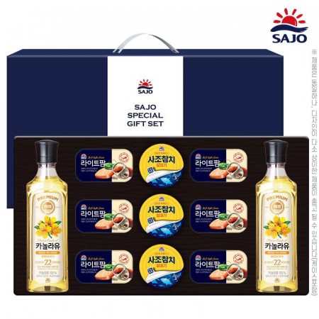 명절선물세트 사조 오일혼합세트236호, 해표카놀라유2개 참치3개 라이트팜6개 #2