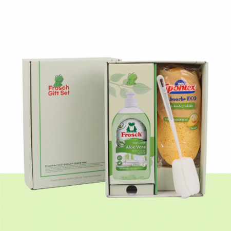 프로쉬 FSB 개구리 주방세제 스폰텍스 수세미 세척솔 3종 선물세트 3P #2