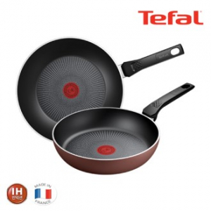 테팔 PTFE IH 뉴 셰프터치 2종세트 프라이팬 24cm + 볶음팬 28cm // 인덕션 가능
