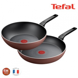 테팔 PTFE IH 뉴 셰프터치 2종세트 프라이팬 30cm + 볶음팬 28cm // 인덕션 가능