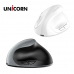 작은이미지: 유니콘 FX-700B 버티컬 무선마우스 2.4G BT 듀얼모드 손목보호 VDT증후군예방 USB충전식 #2