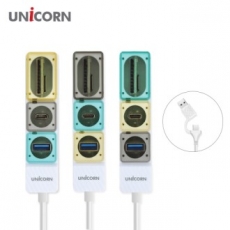 유니콘 RHC-300C Gen2 USB3.1 멀티 USB허브 TF SD카드리더기
