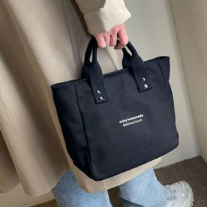 딜리셔스 토트백 런치백 지퍼 도시락가방 여행피크닉 캠핑 등산