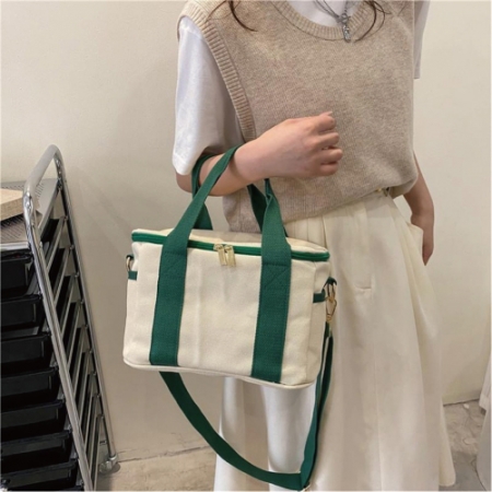 캔버스 피크닉백 보온보냉백 런치백 도시락가방 도시락통 #2