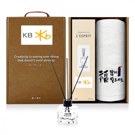 레스쁘리 고급 설 세트, 디퓨저 120ml+새해복 타올 130g #3