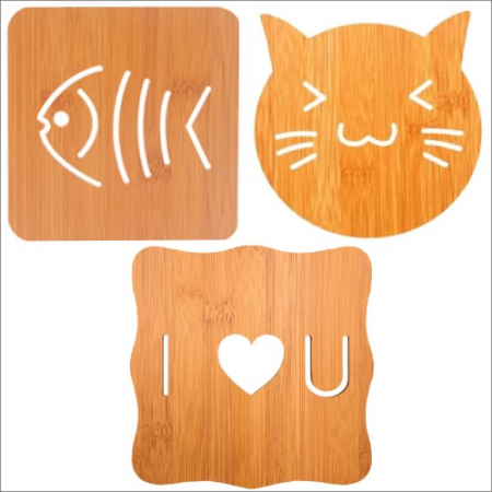 원목냄비받침 물고기냄비받침145mm // 고품질 #2