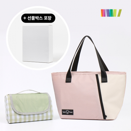 너랑나랑 피크닉 매트 + 배색토트보냉백 세트 #2