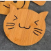 작은이미지: 원목냄비받침 145mm 고양이냄비받침 #5
