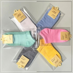 소프트컬러 여성 단목 스니커즈 양말, 발목 보온