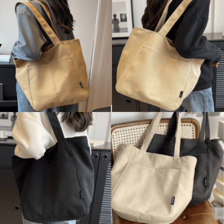 무지에코백 캔버스에코백  숄더백 데일리백 단체가방 보부상가방 여행가방 #2