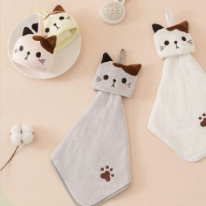 야옹야옹 고양이 고리형 주방 캐릭터 핸드타올 P25-7