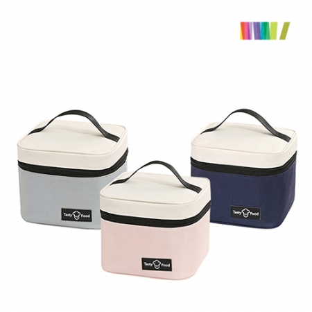 스트라이프 피크닉 매트 + 배색사각보냉백 세트 #5