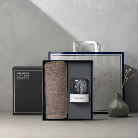 루티네 송월 프리미엄 선물 세트, 송월 뉴 컬러 무지40 1P + 쓰리세븐 KR-050C 손톱깎이 세트 1P #3