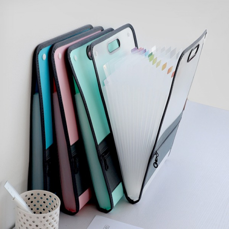 서류파우치 파일지퍼가방 학습지보관함 서류보관함 화일케이스 학원가방 투명파일 #2