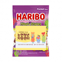 하리보 해피그레이프25g // 스티커 제작 간식