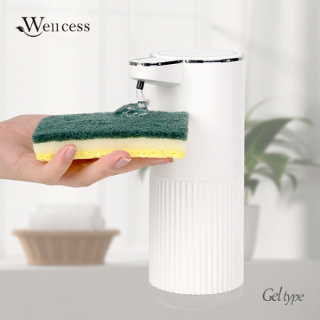 웰세스 W-1000G 대용량 젤타입 자동 디스펜서 주방세제 벽걸이 충전식 핸드워시 세정기