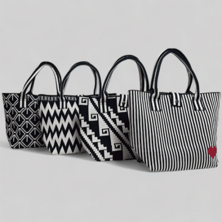 패턴 토트백 시장가방 단체 여성가방 #3