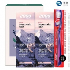 애경 2080히말라야핑크솔트치약100g2P 2080토탈케어칫솔 3종