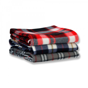 체크패턴 폴라폴리스 체크담요 담요 무릎담요 100cm x 80cm // 인쇄제작가능