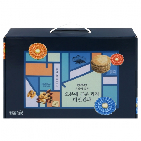 오븐에구운과자 전병+견과세트 B호, 두부전병2P + 양파전병2P + 매일견과6P #4