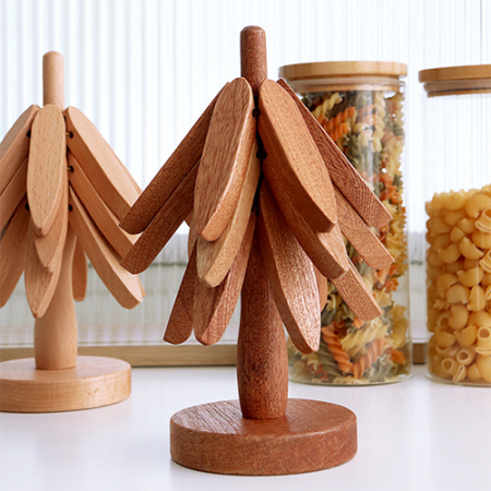 원목 트리 냄비받침대 #2