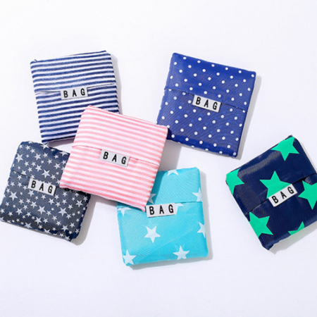 패턴 포켓형 장바구니 포켓장바구니 시장가방 쇼핑백 // 인쇄가능 #6