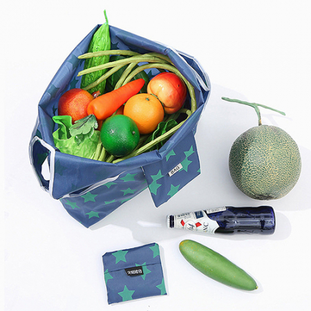 패턴 포켓형 장바구니 포켓장바구니 시장가방 쇼핑백 // 인쇄가능 #9