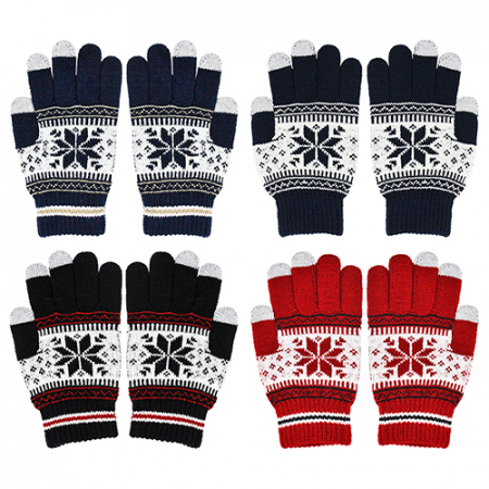 기모 니트 스마트폰 터치장갑 눈꽃장갑 보온장갑 겨울장갑 #6