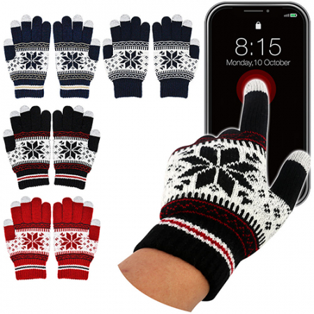 기모 니트 스마트폰 터치장갑 눈꽃장갑 보온장갑 겨울장갑 #2